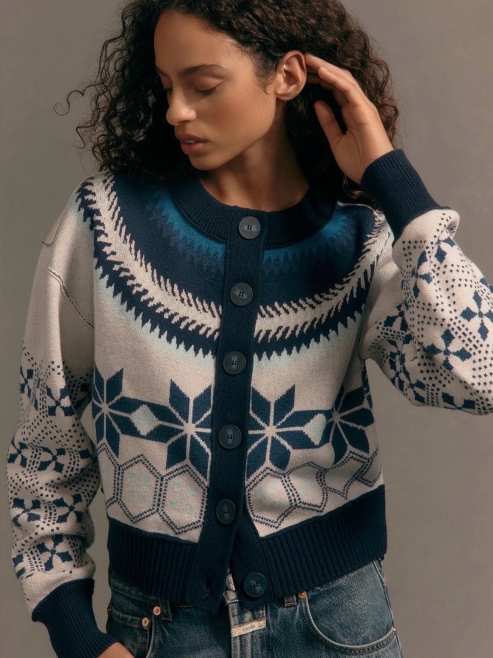 Anthropologie Maeve Sutton Cardigan Sweater XL